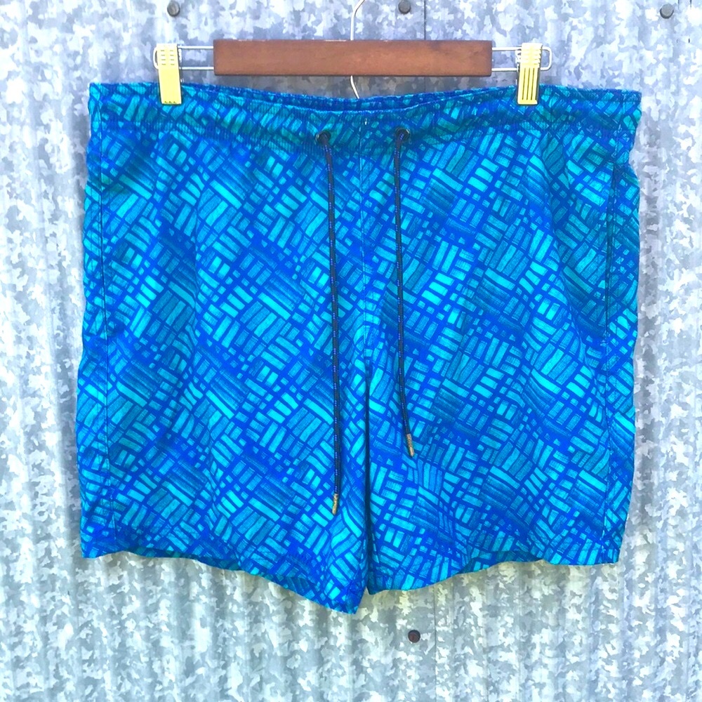 Marc Anthony Geometric Swim Trunks